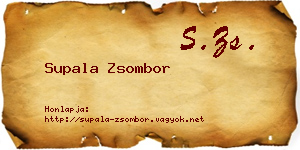 Supala Zsombor névjegykártya