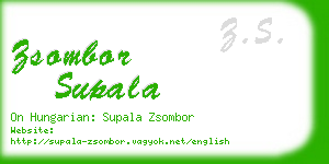 zsombor supala business card